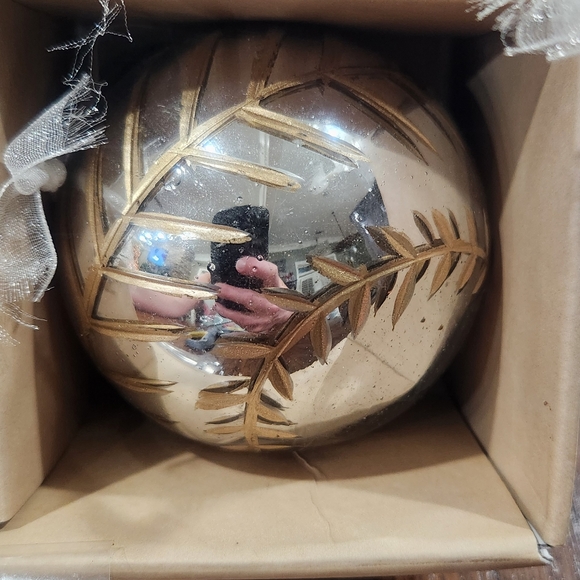 🆕️ Tidings & Joy Glass Ornaments 6 pc set - Picture 7 of 9